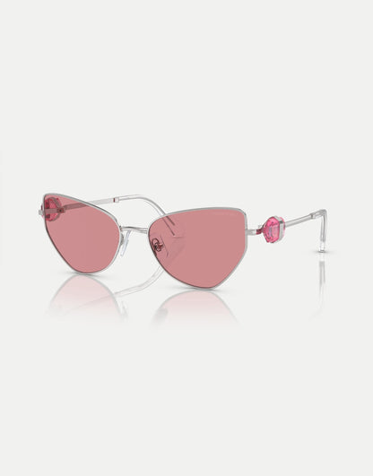 Sk7003 Irregular Sunglasses With Pink Lens