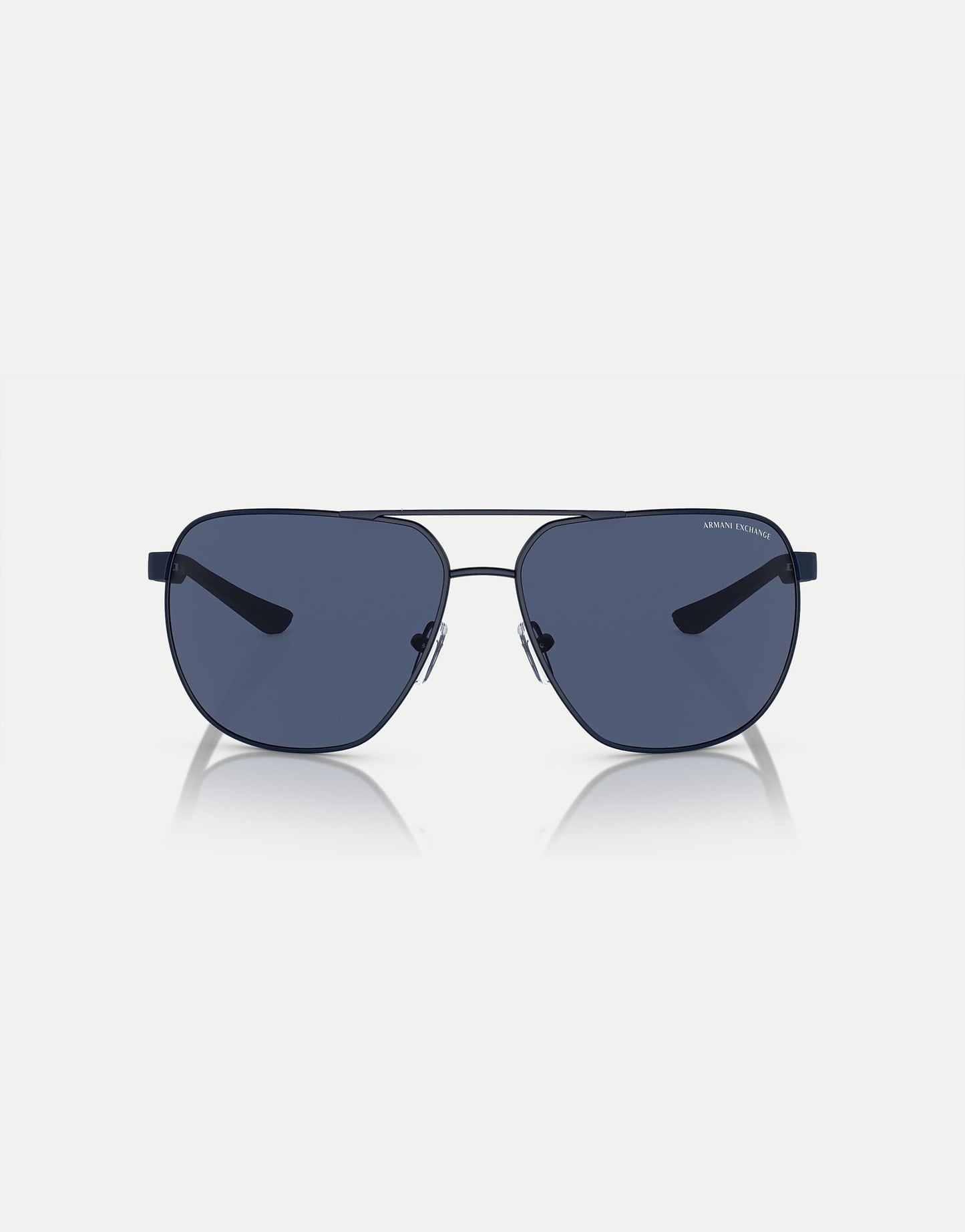 Ax2047S Round Sunglasses With Blue Lens