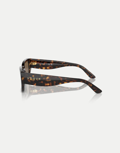 Rectangle Sunglasses With Brown Lens
