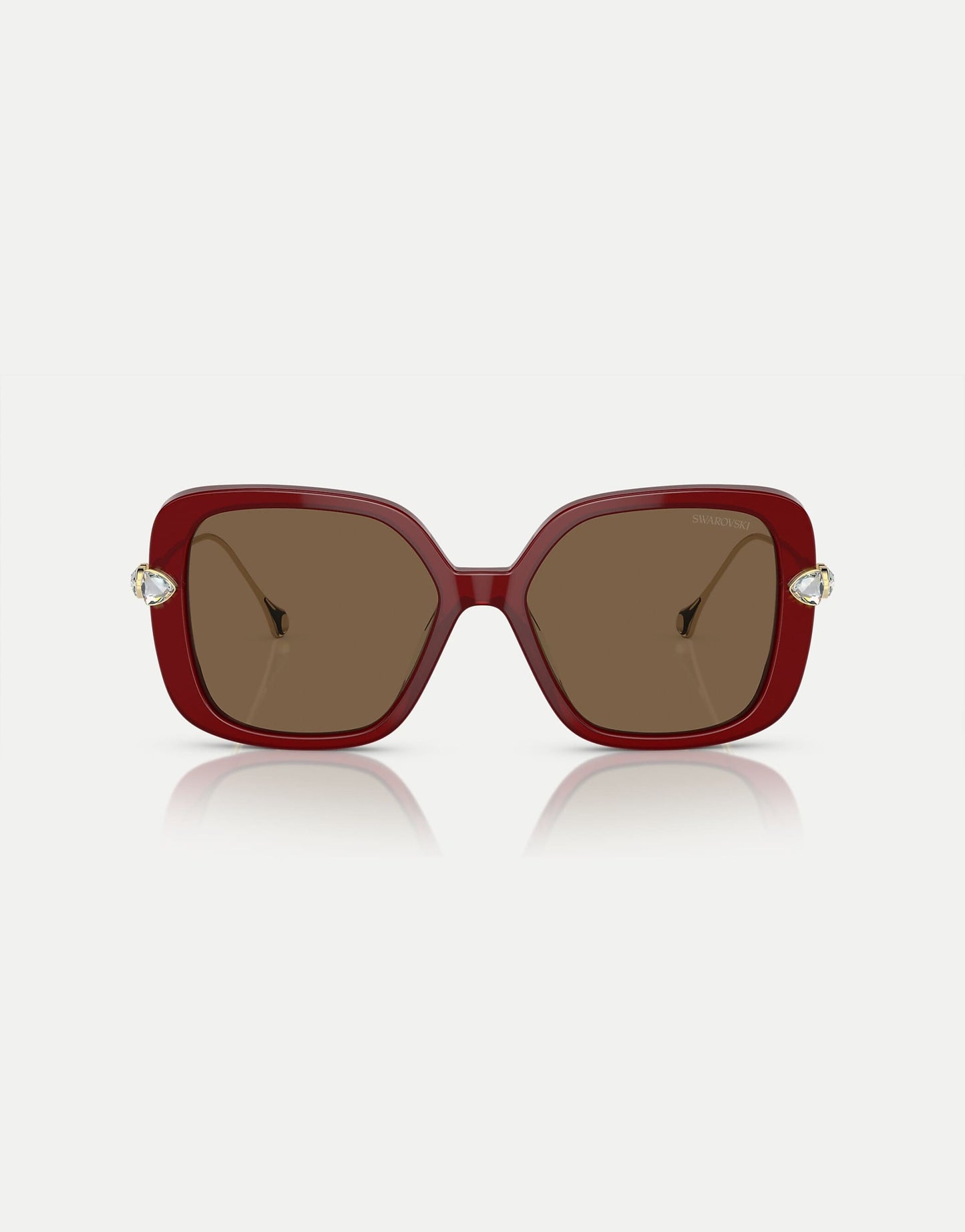 Rectangle Sunglasses With Brown Lens