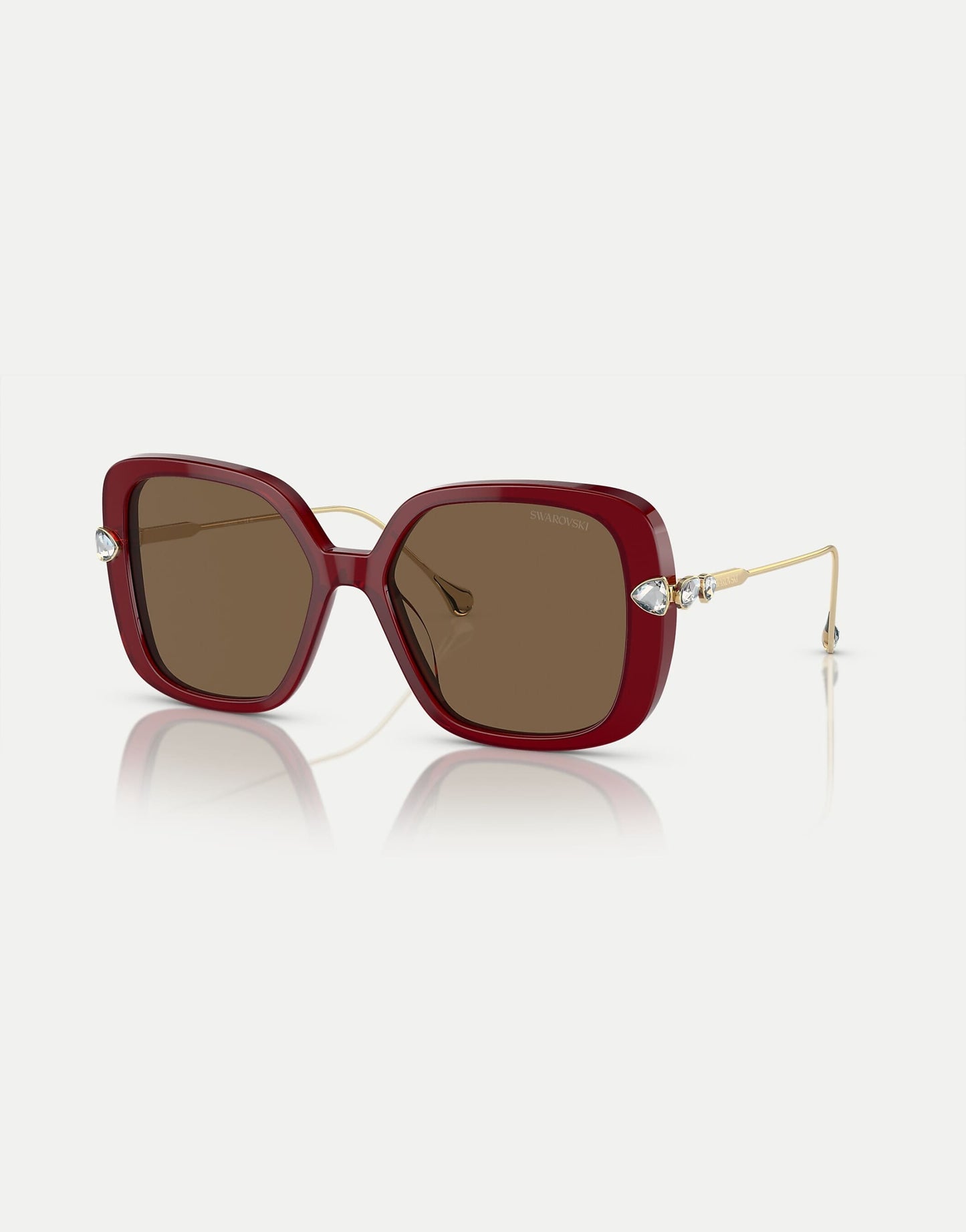 Rectangle Sunglasses With Brown Lens