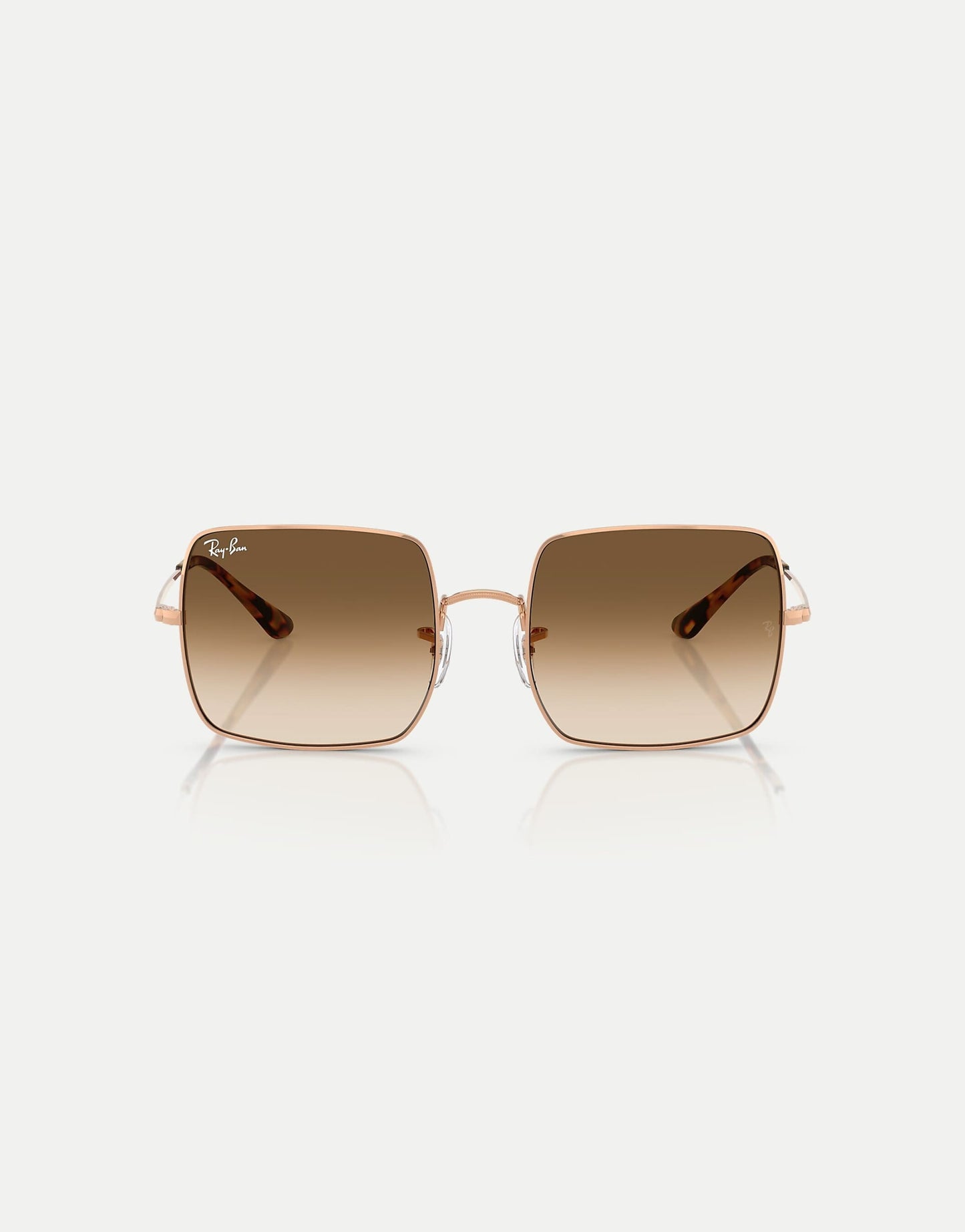 Square 1971 Classic Square Sunglasses With Brown Lens