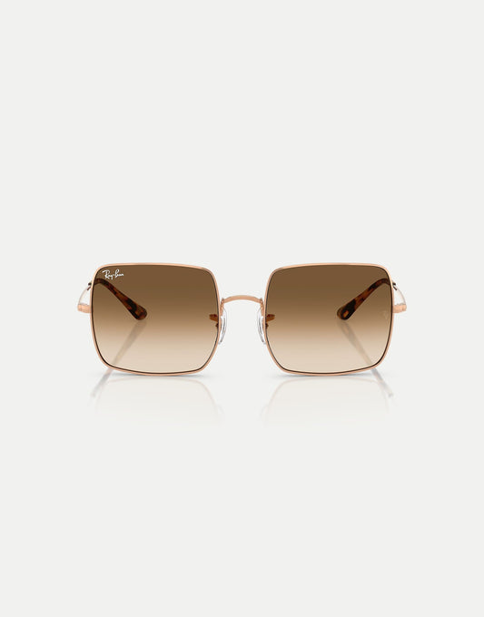 Square 1971 Classic Square Sunglasses With Brown Lens