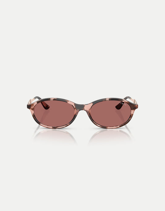 Oval Sunglasses With Violet Lens