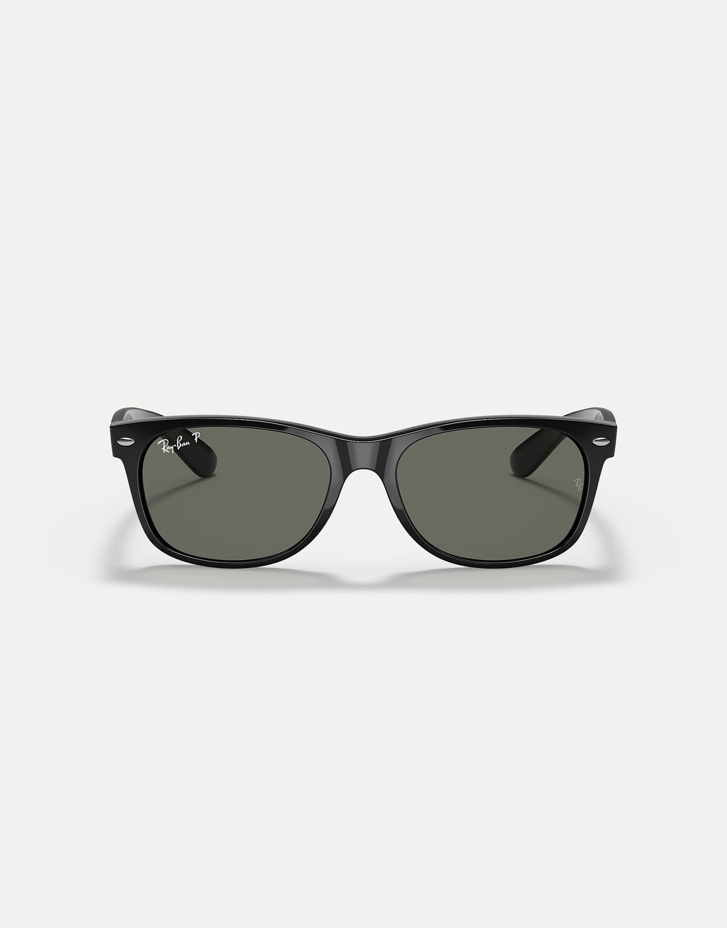 New Wayfarer Classic Square Polarised Sunglasses With Green Lens