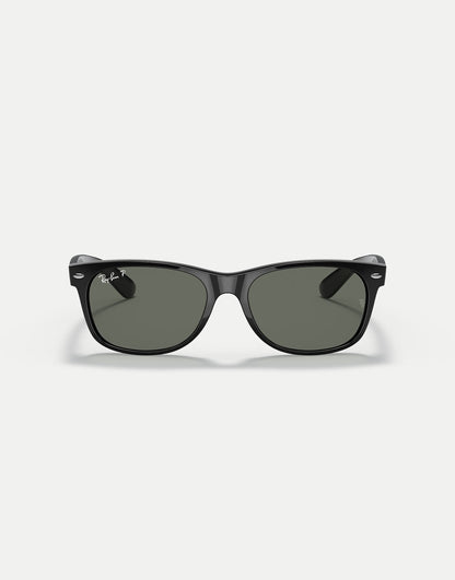 New Wayfarer Classic Square Polarised Sunglasses With Green Lens
