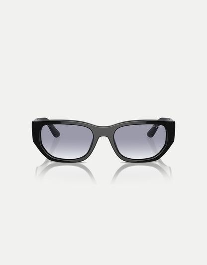 Rectangle Sunglasses With Blue Lens