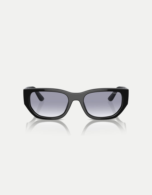 Rectangle Sunglasses With Blue Lens