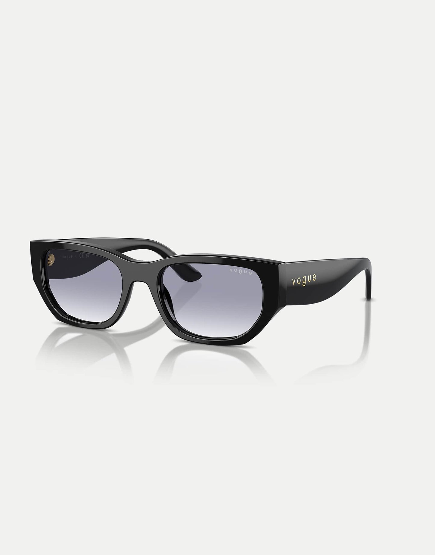 Rectangle Sunglasses With Blue Lens
