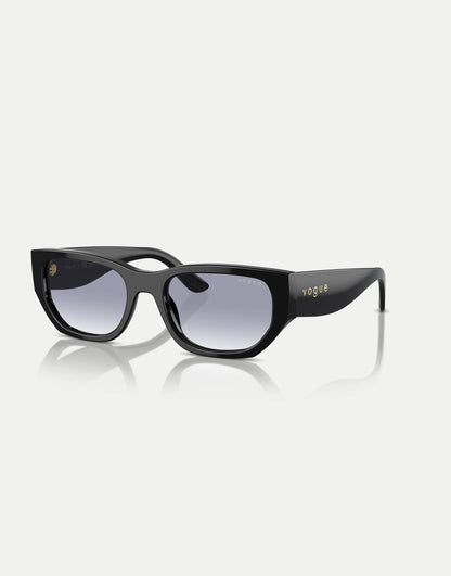 Rectangle Sunglasses With Blue Lens