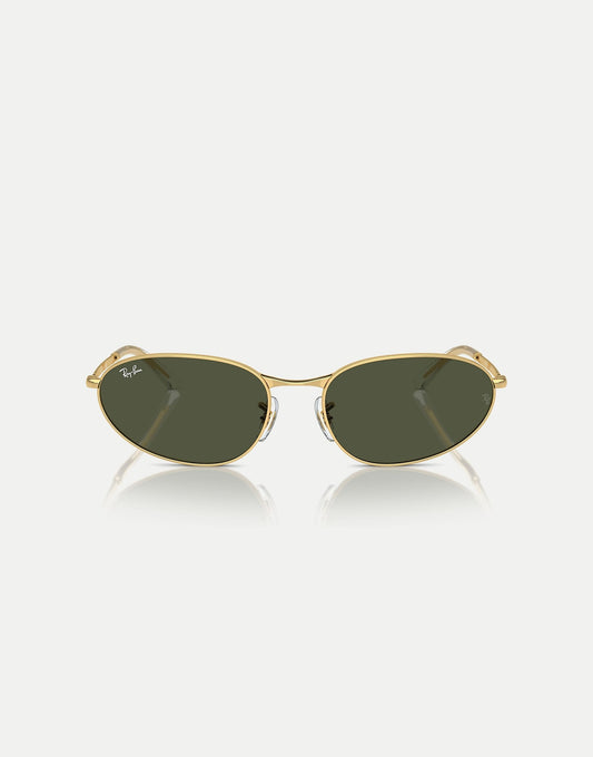 Rb3734 Irregular Sunglasses With Green Lens