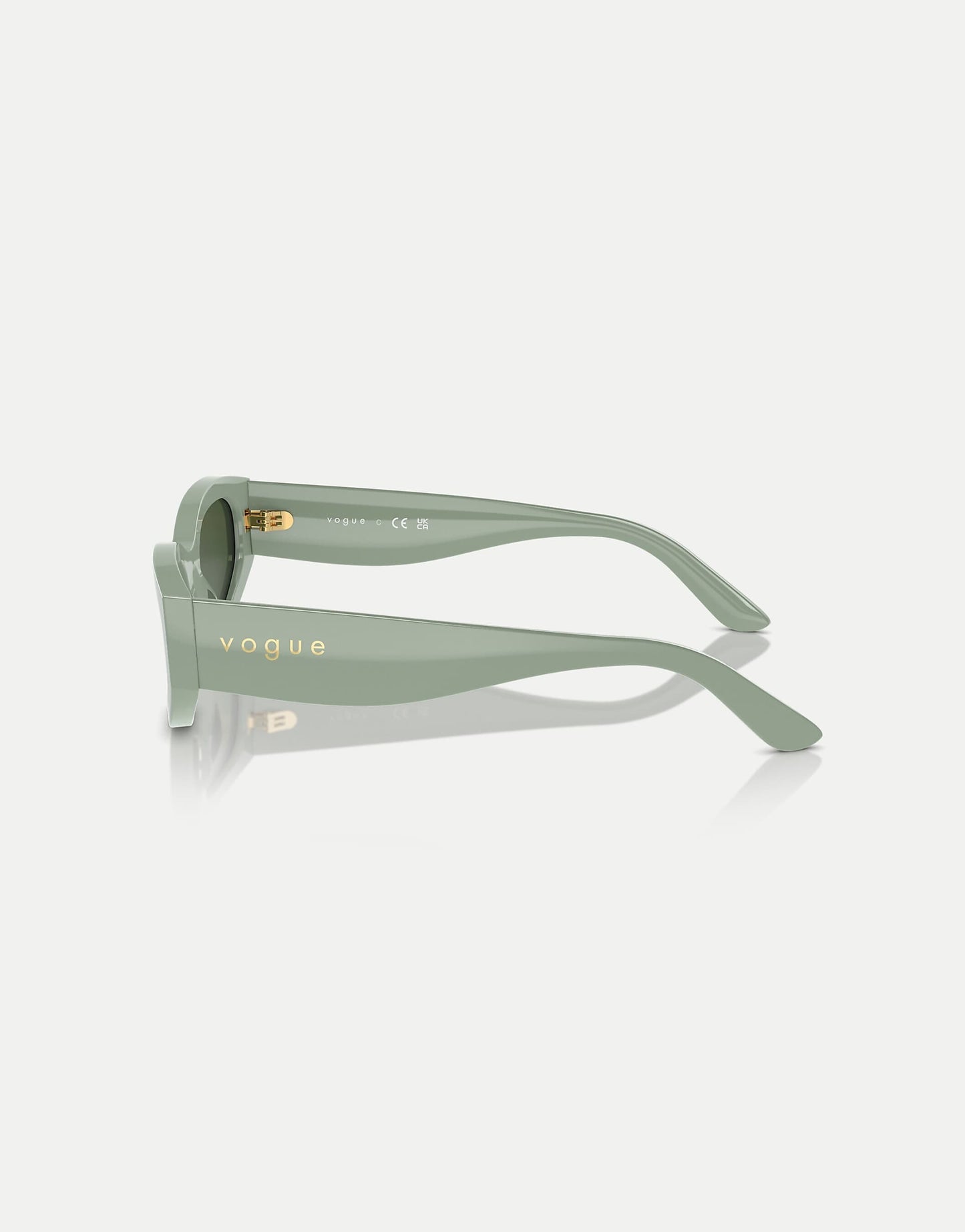 Irregular Sunglasses With Green Lens