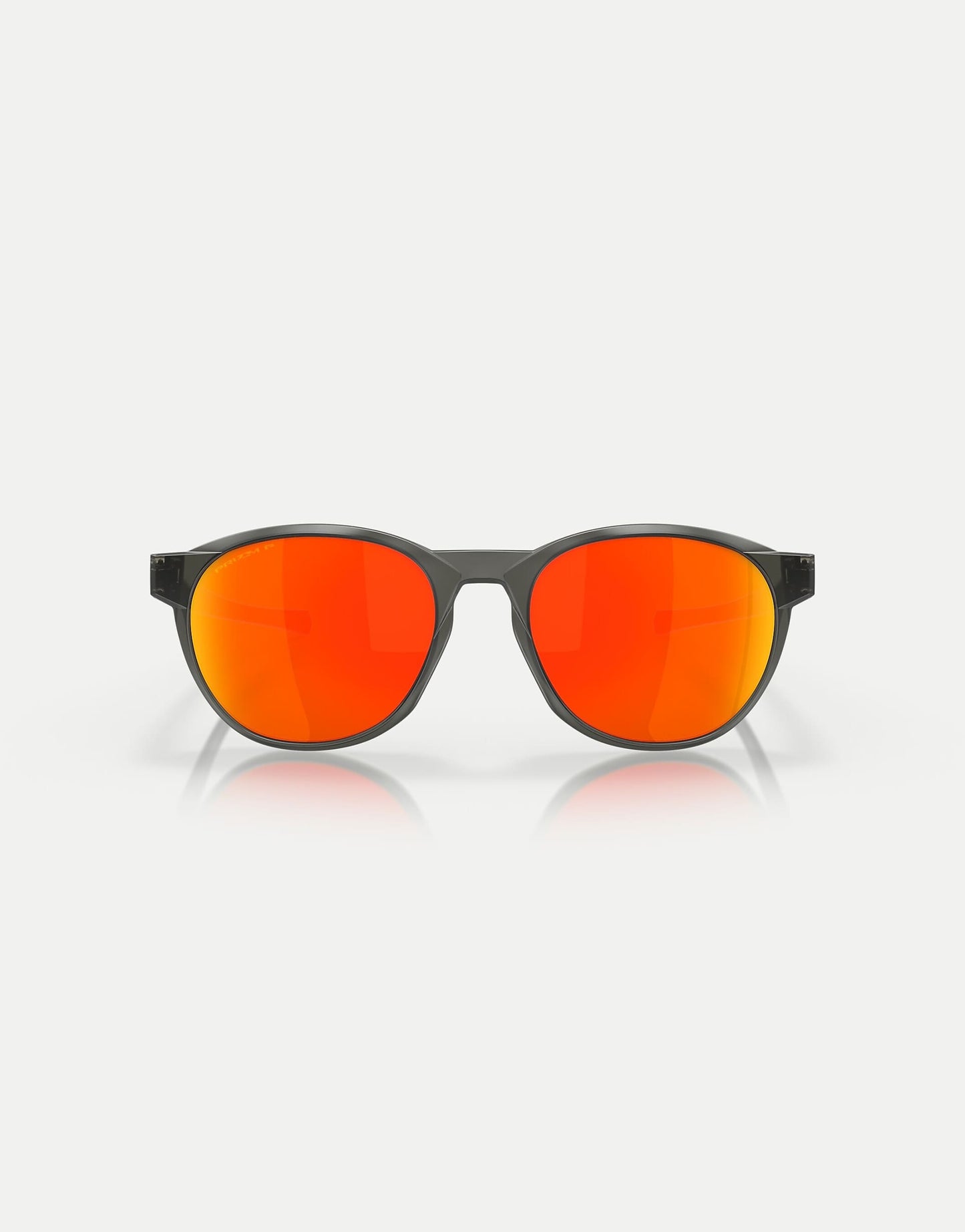 Reedmace Round Polarised Sunglasses With Orange Mirrored Lens