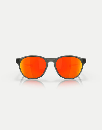 Reedmace Round Polarised Sunglasses With Orange Mirrored Lens