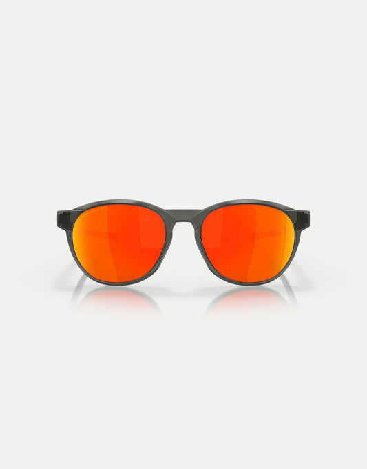 Reedmace Round Polarised Sunglasses With Orange Mirrored Lens