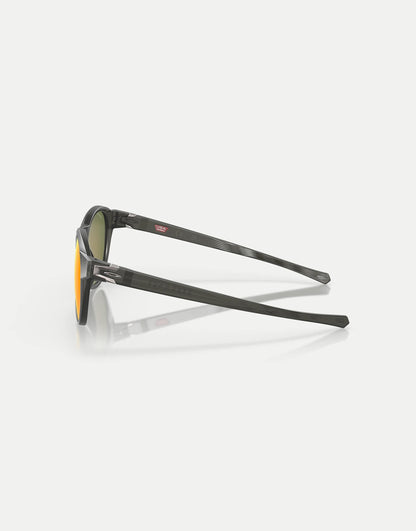 Reedmace Round Polarised Sunglasses With Orange Mirrored Lens