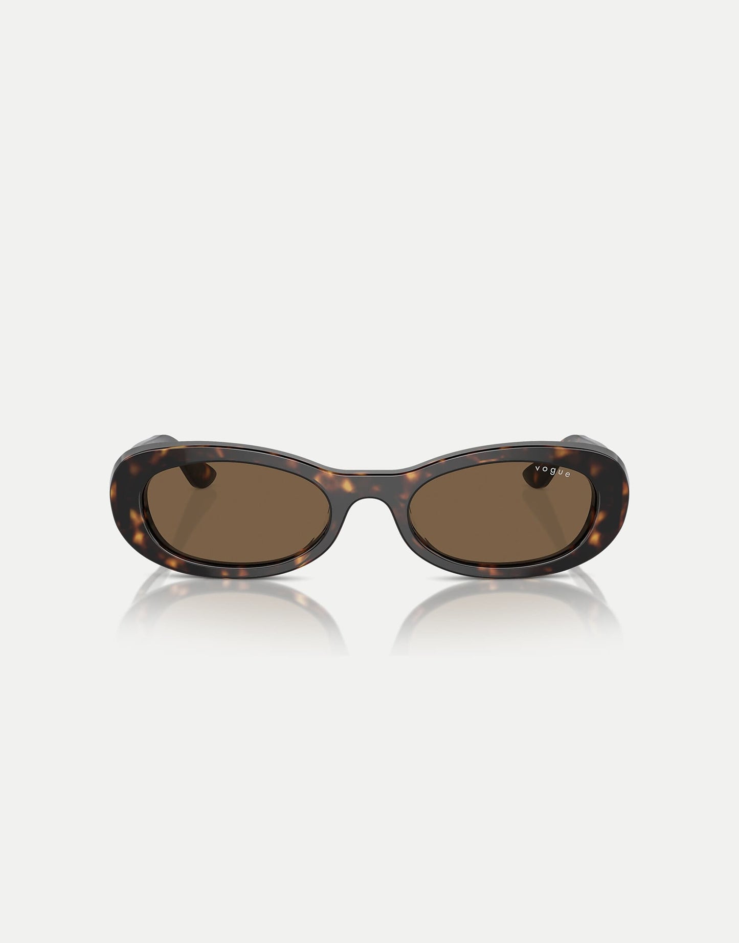Oval Sunglasses With Brown Lens