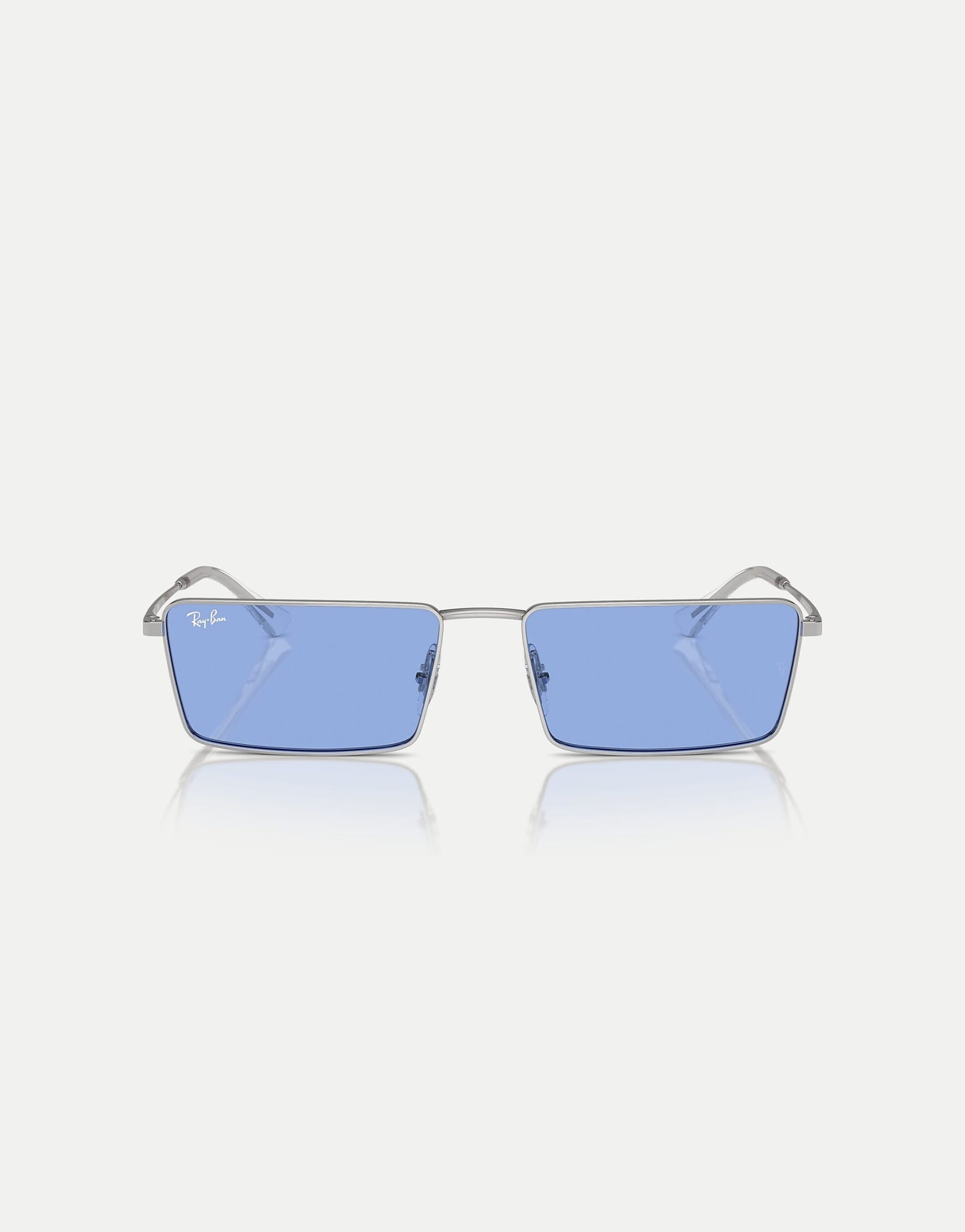 Emy  Rectangle Sunglasses With Blue Lens