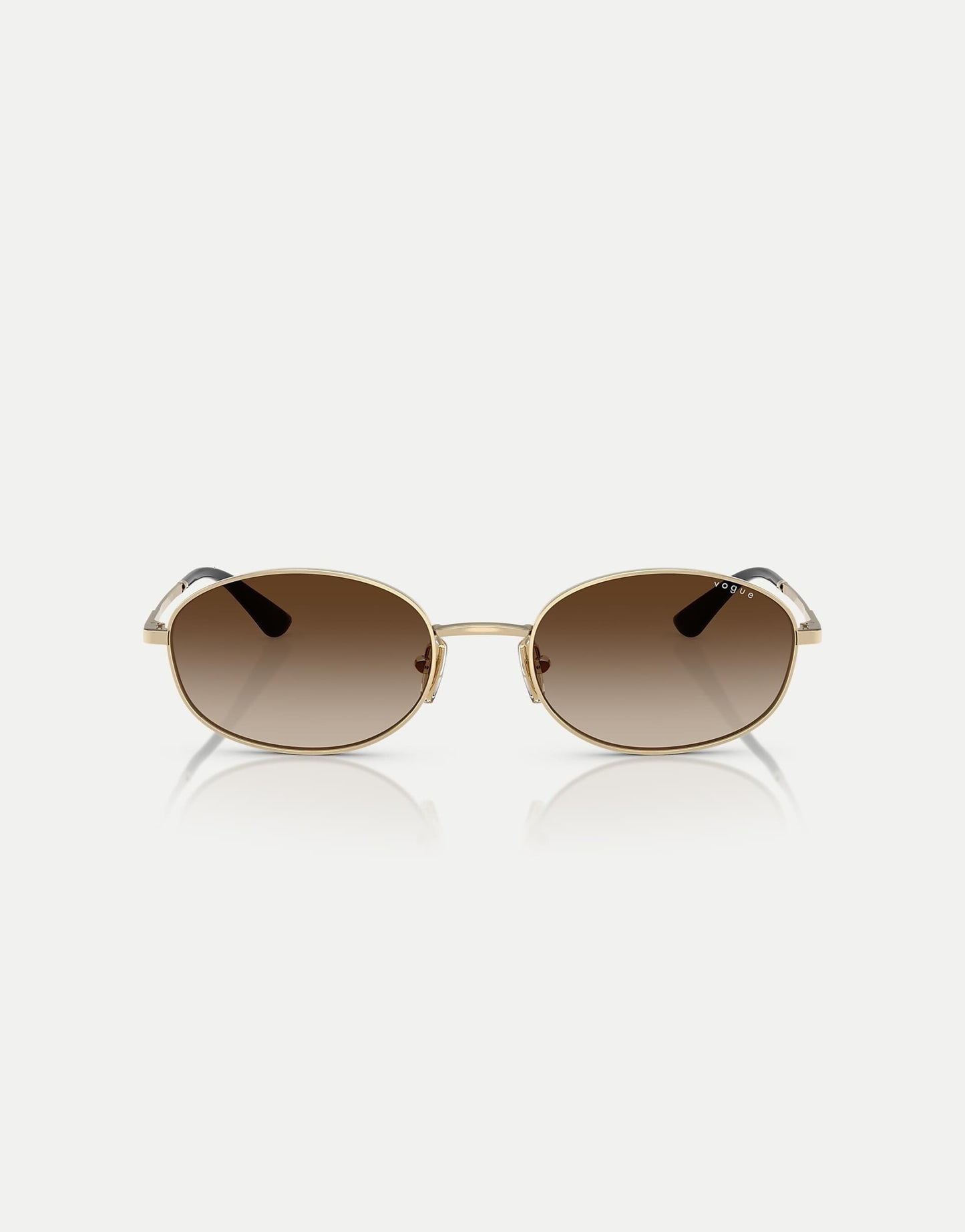Oval Sunglasses With Brown Lens