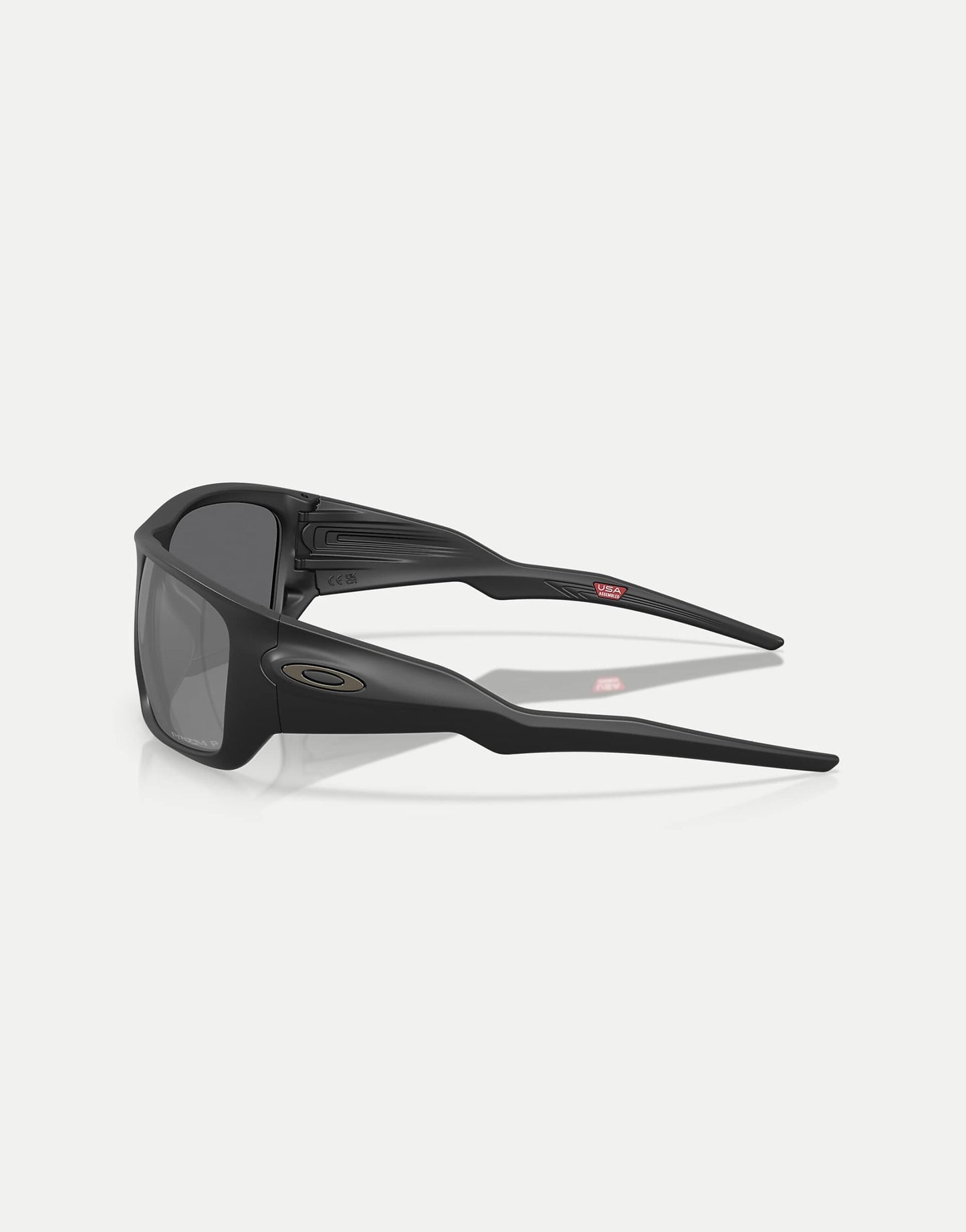 Masseter Rectangle Polarised Sunglasses With Black Mirrored Lens