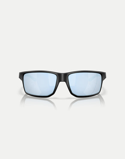 Gibston Xl Rectangle Polarised Sunglasses With Blue Mirrored Lens