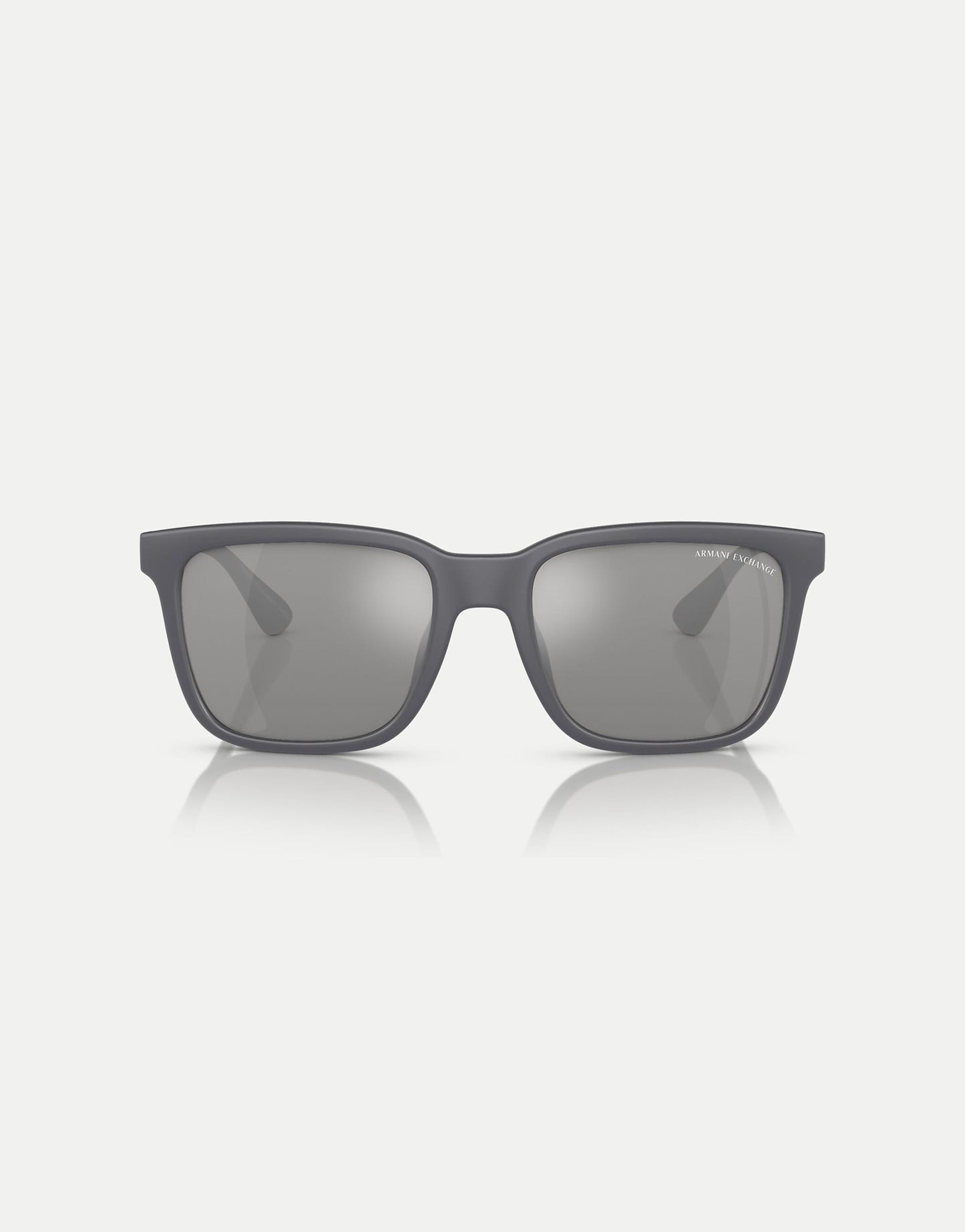 Ax4112Su Rectangle Polarised Sunglasses With Grey Mirrored Lens