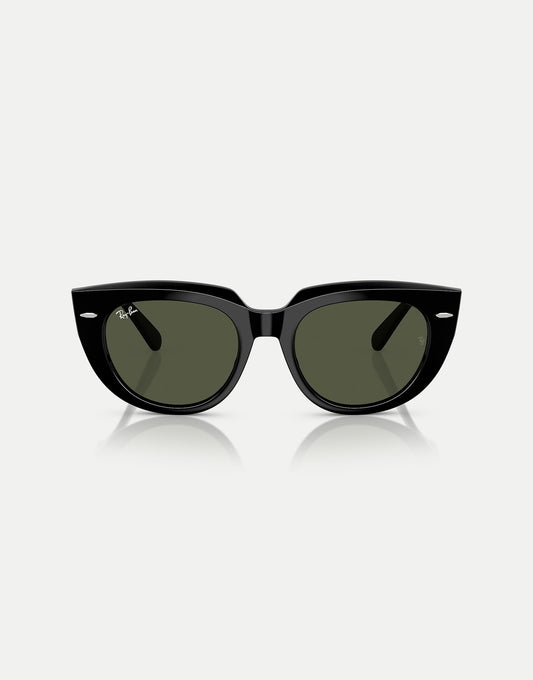 Doreen Square Sunglasses With Green Lens