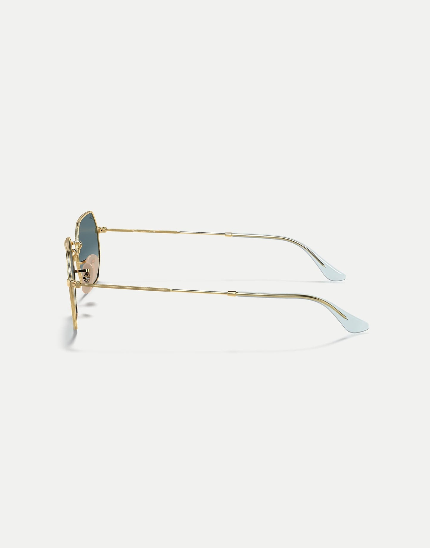 Octagonal Classic Irregular Sunglasses With Blue Lens