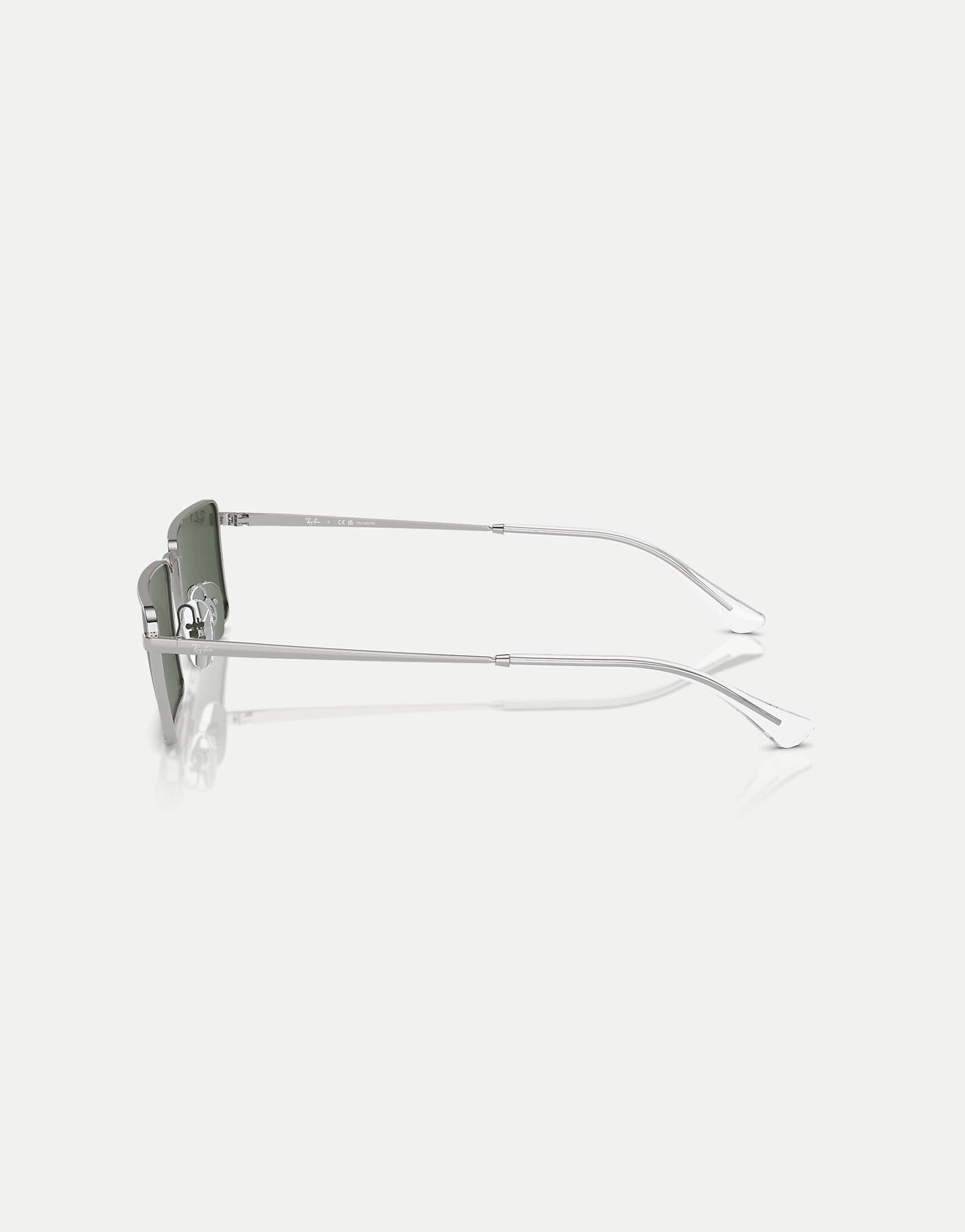 Emy  Rectangle Polarised Sunglasses With Green Lens