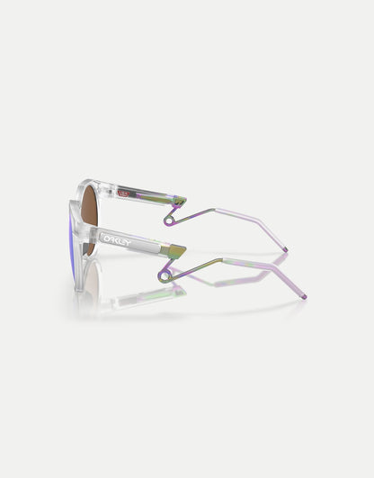 Hstn Metal Round Sunglasses With Violet Mirrored Lens
