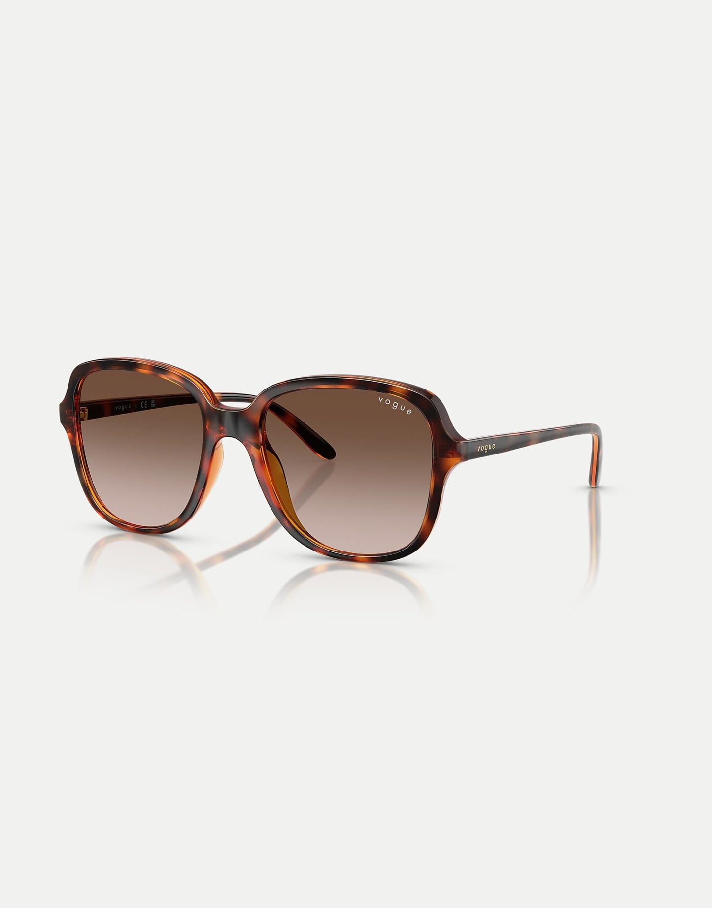 Square Sunglasses With Brown Lens