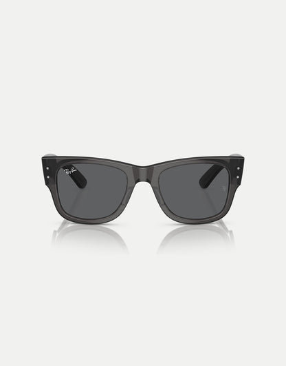 Mega Wayfarer Square Sunglasses With Grey Lens