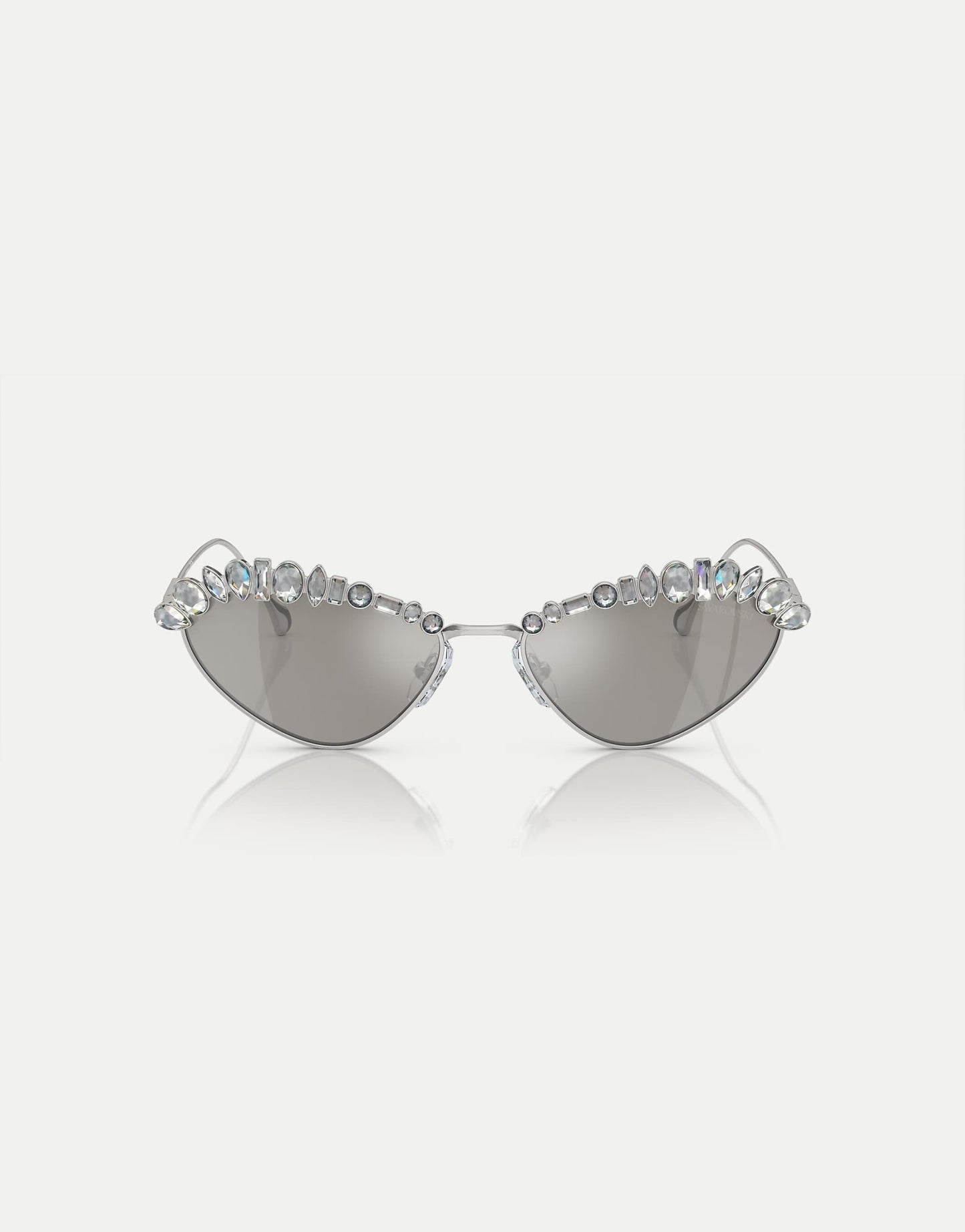 Sk7009 Irregular Sunglasses With Silver Mirrored Lens