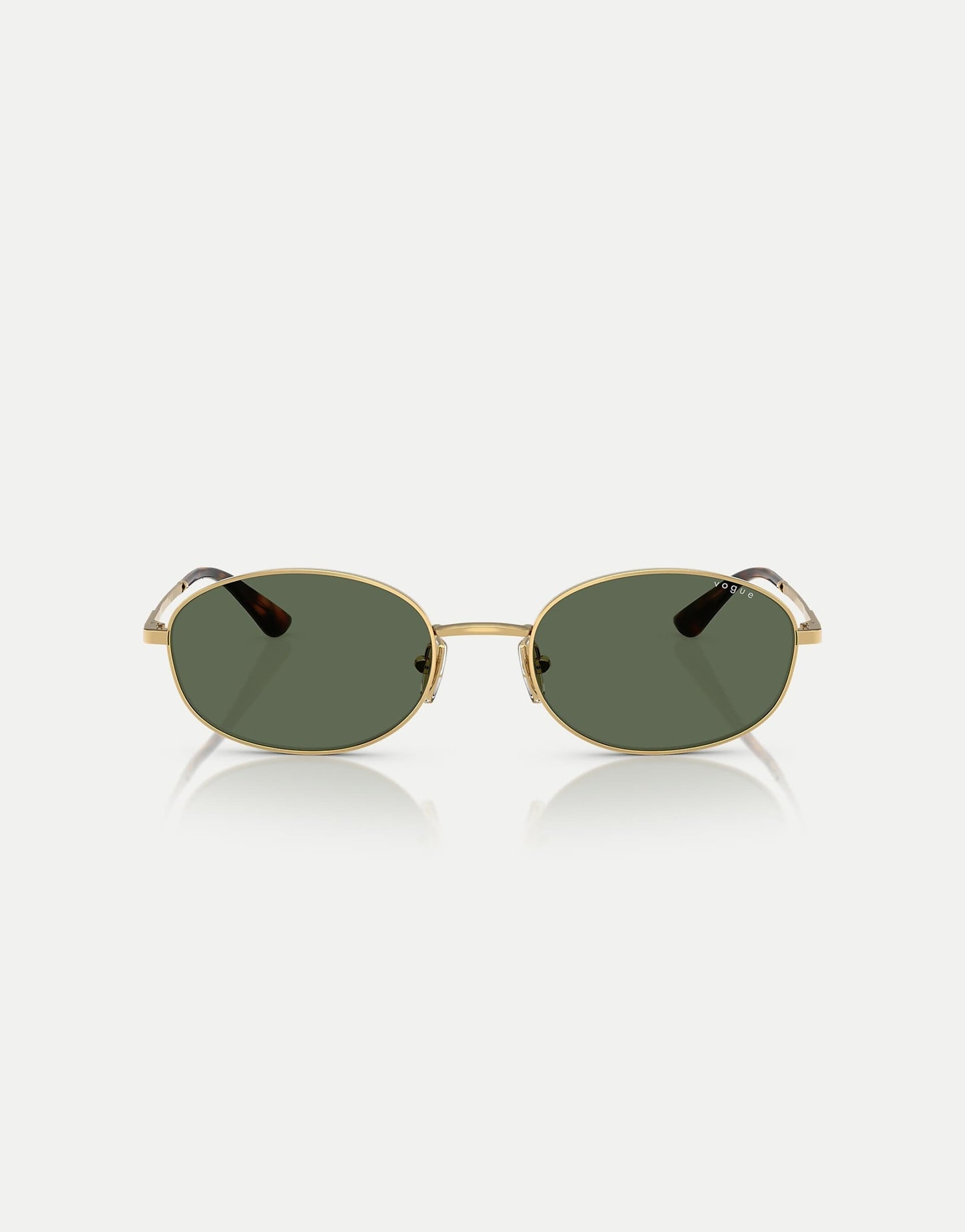 Oval Sunglasses With Green Lens