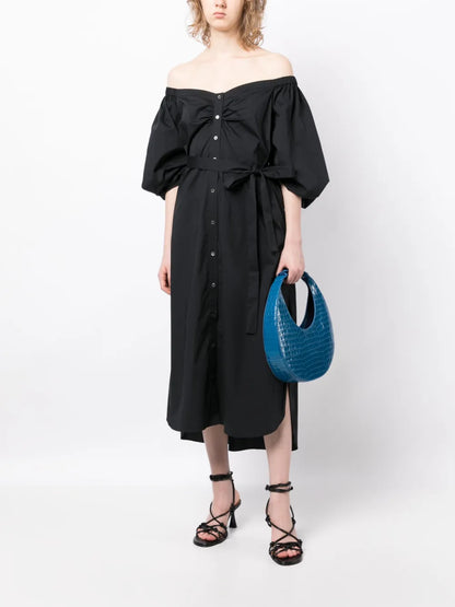 Reese Off-Shoulder Stretch-Cotton Dress