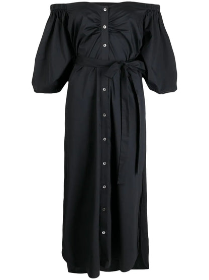 Reese Off-Shoulder Stretch-Cotton Dress