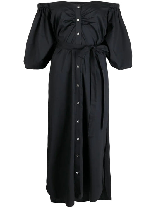 Reese Off-Shoulder Stretch-Cotton Dress