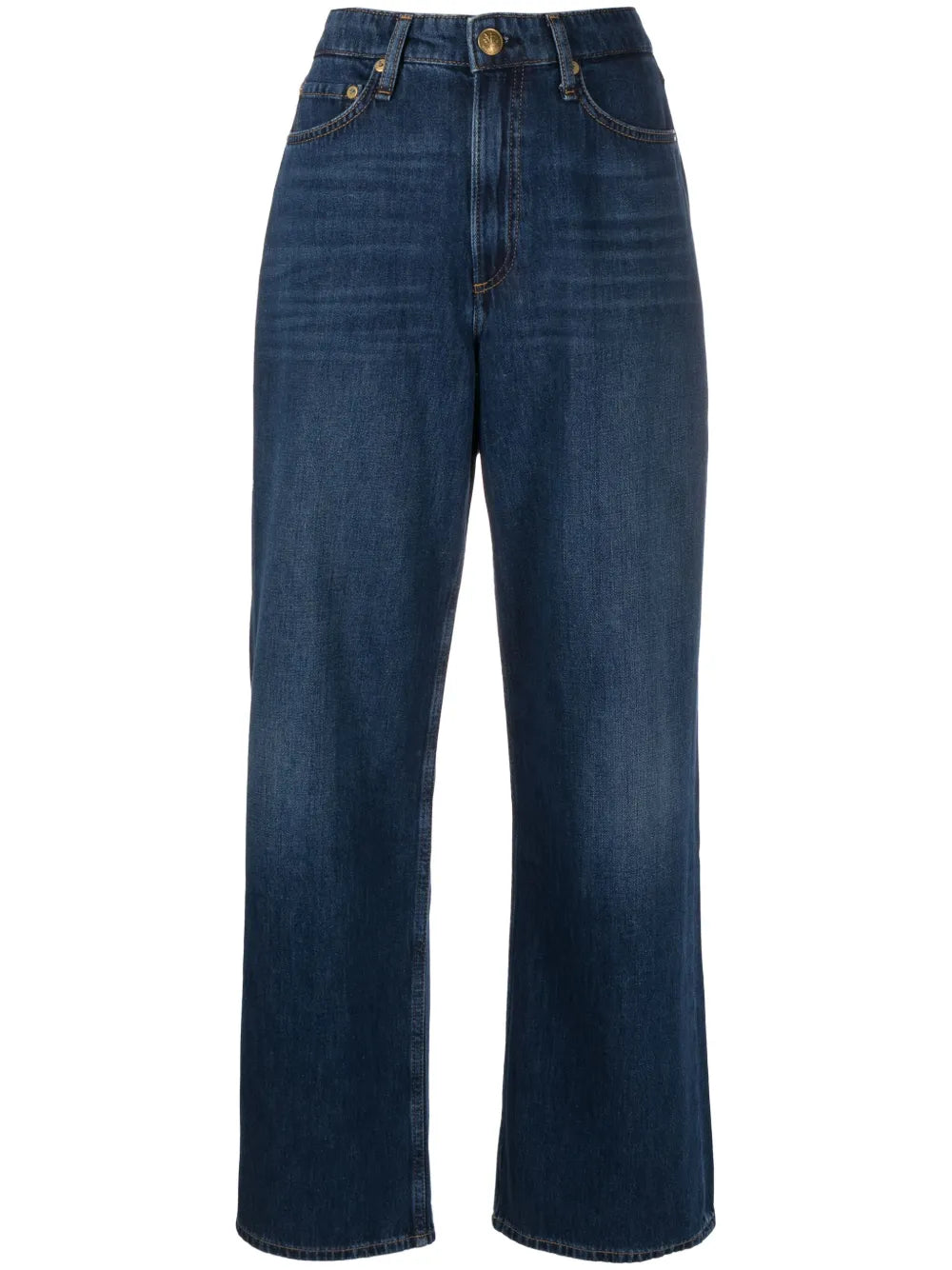 Mid-Rise Wide-Leg Jeans