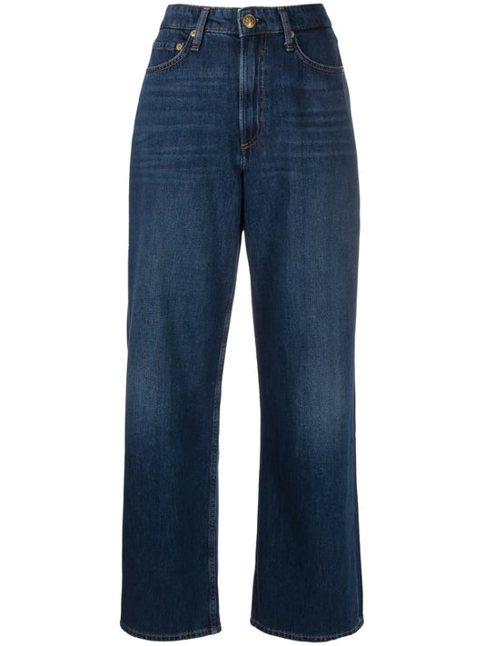 Mid-Rise Wide-Leg Jeans