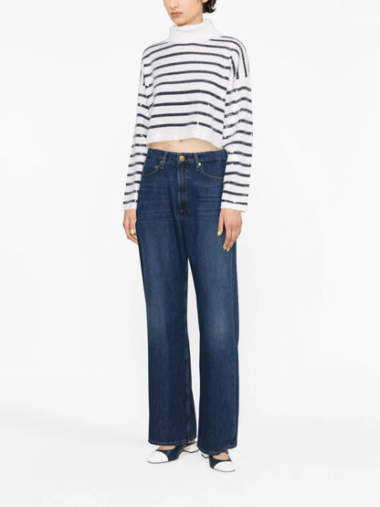 Mid-Rise Wide-Leg Jeans
