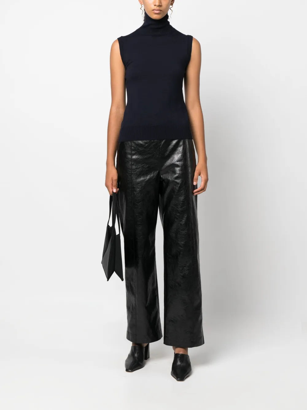 Roll-Neck Virgin-Wool Vest