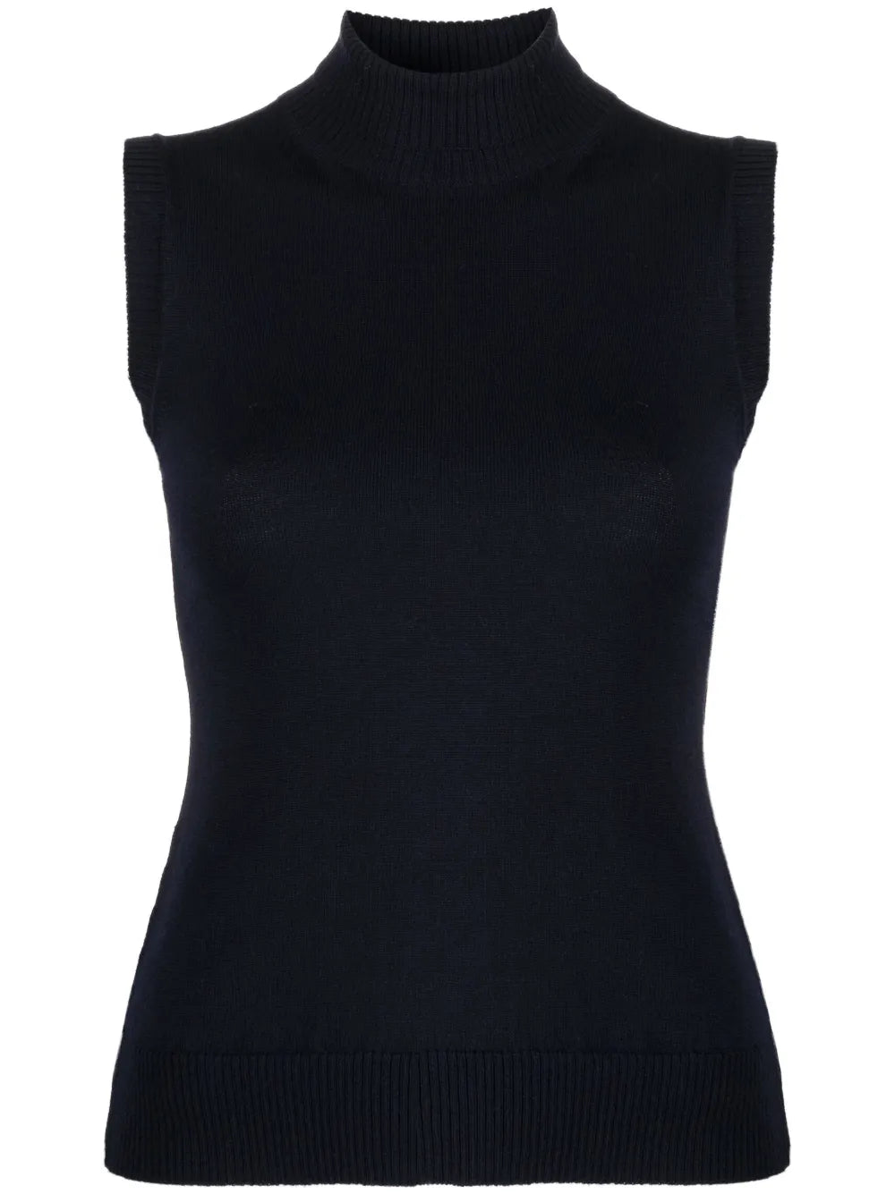 Roll-Neck Virgin-Wool Vest