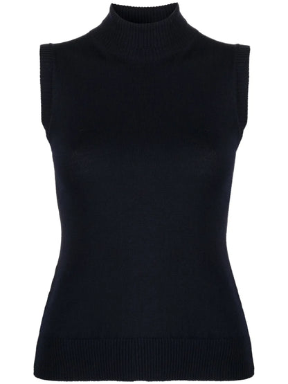 Roll-Neck Virgin-Wool Vest