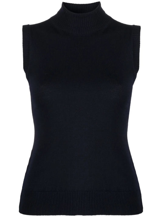 Roll-Neck Virgin-Wool Vest