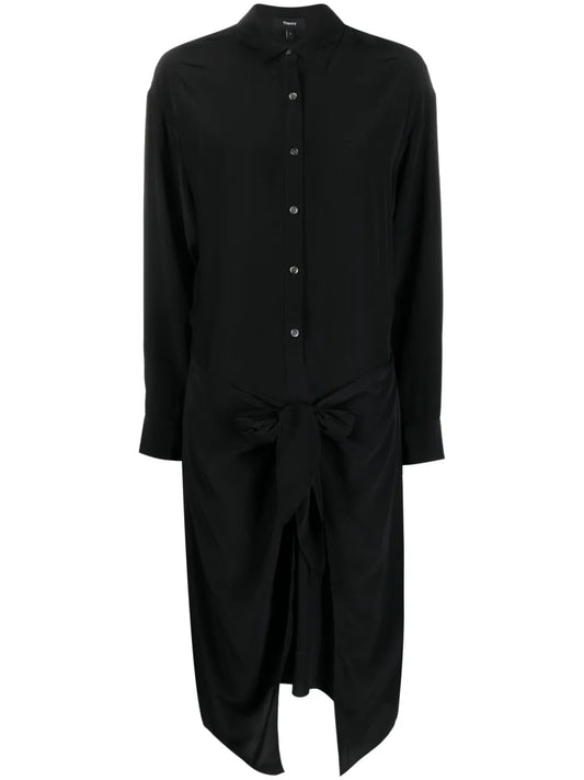 Sarong Draped Shirtdress