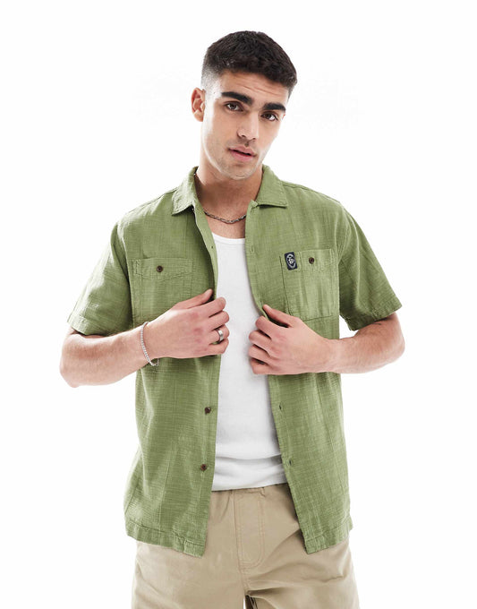 Short Sleeve Textured Shirt