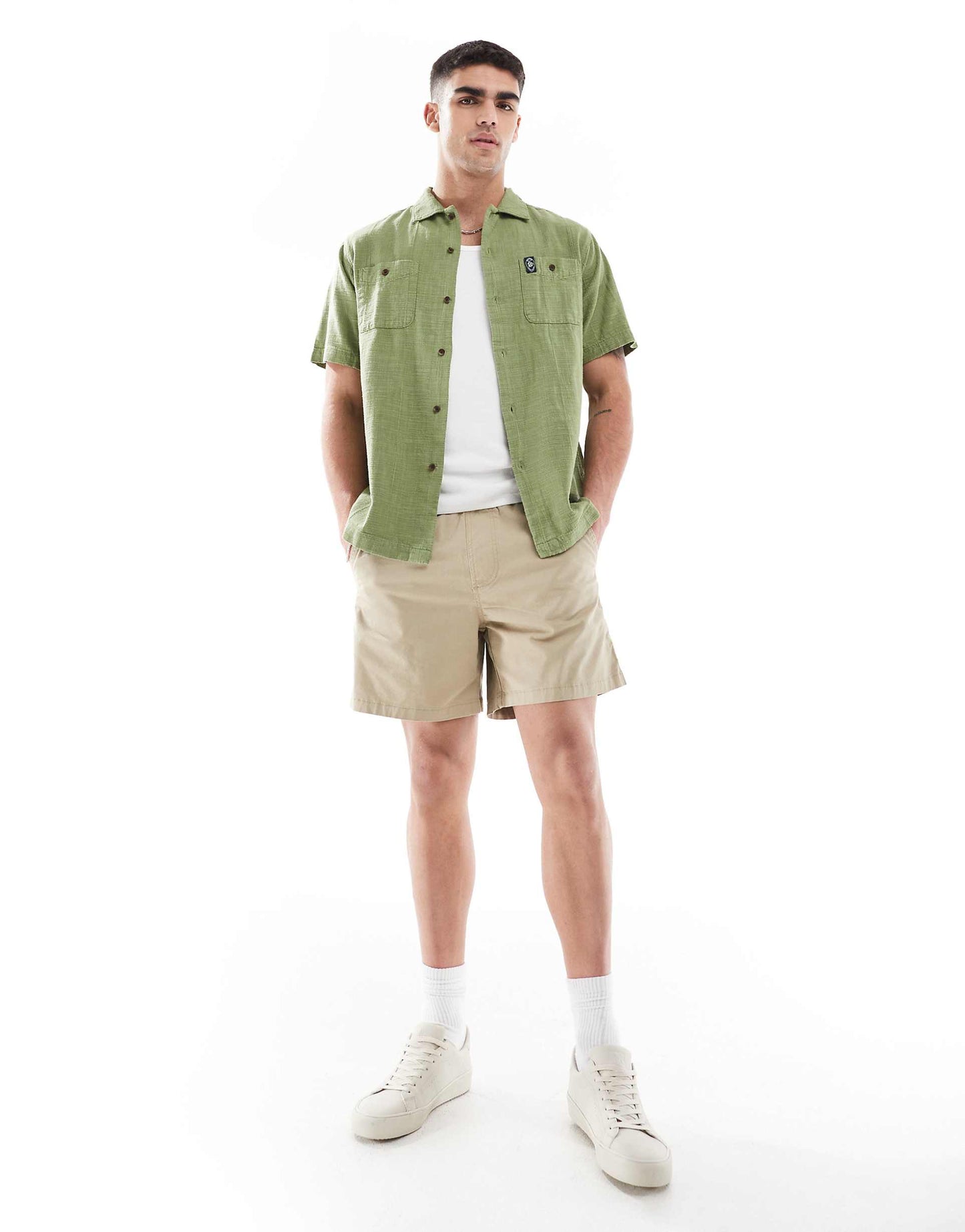 Short Sleeve Textured Shirt