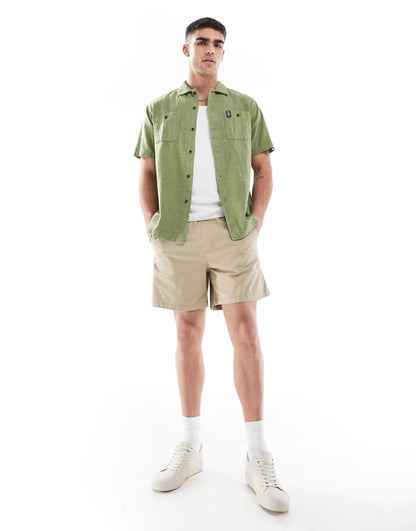 Short Sleeve Textured Shirt