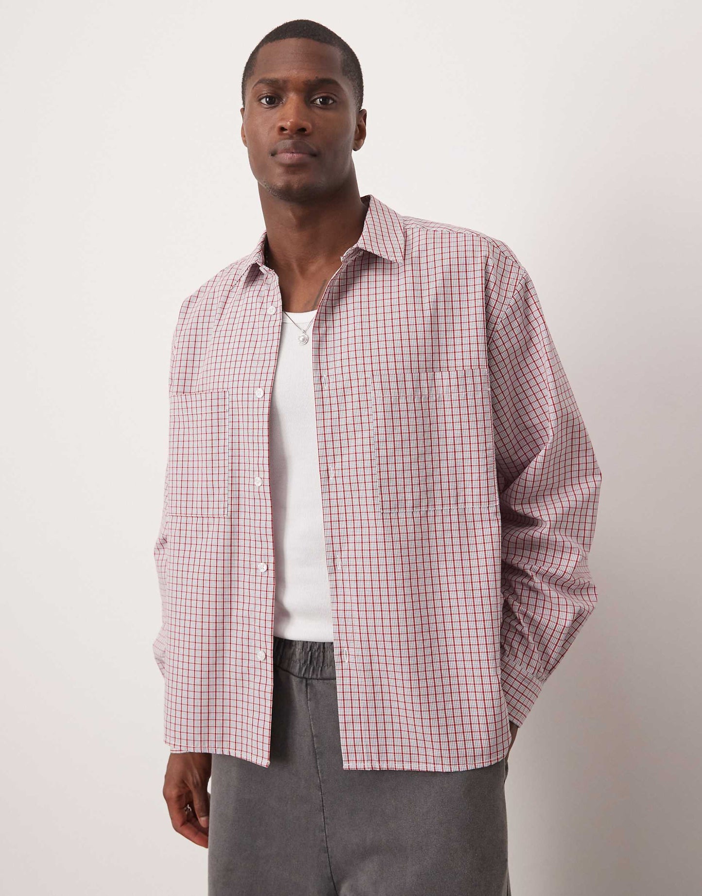 Boxy Oversized Check Shirt