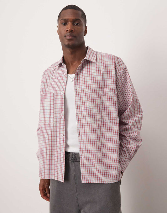 Boxy Oversized Check Shirt
